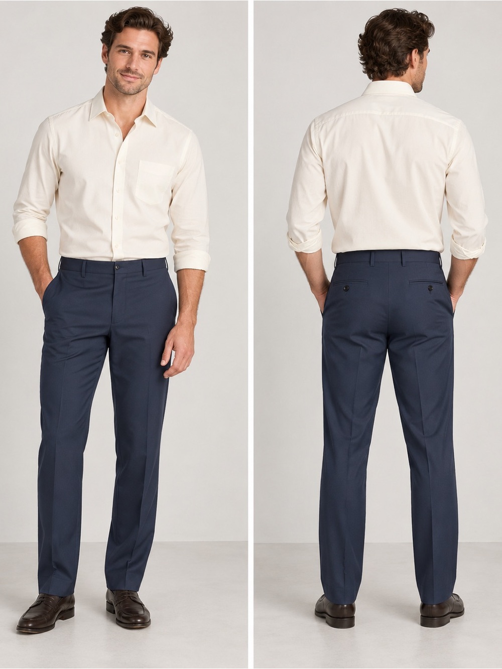 Calvin Klein Men’s Navy Wool Dress Pants – 30W x 30L